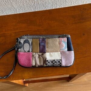 COACH Patchwork Wristlet Clutch